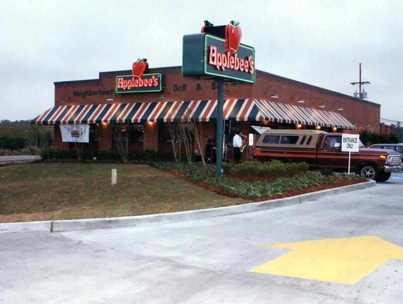 Applebee's Building from 1990s era three quarter view